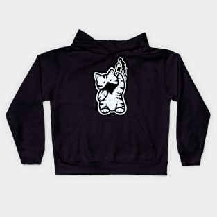 Maneki Neko Riot (Dark) Kids Hoodie